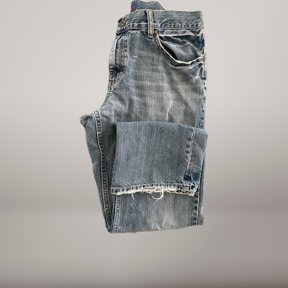 Urban Pipeline Men’s Slim Fit Jeans | W34 x L30 | Distressed Style